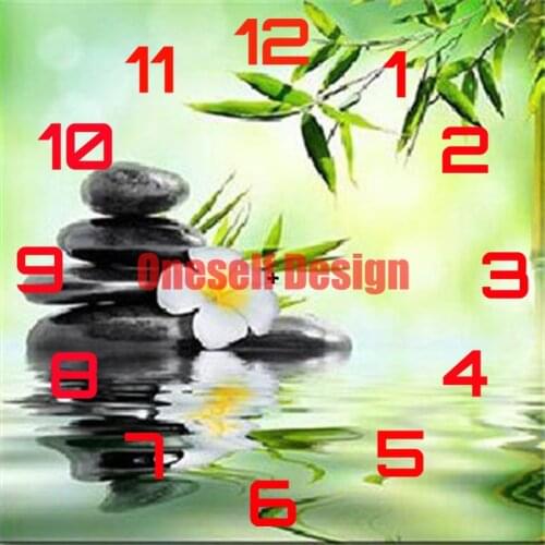 Diamond painting full clock flower diamond embroidery full rhinestone pictures clock diy frame decoration home diamond mosaic