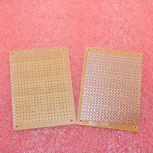 Free shipping 10Pcs new Prototype Paper Copper PCB Universal Experiment Matrix Circuit Board 5x7cm Brand