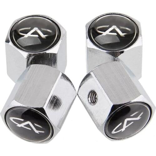 Car Wheel Tire Valve Stems Caps Anti-Theft Cover For Chery Logo E3 Eq X1 Qq3ev 3x E5 A1 V5 Arrizo 3 5 7 A3 Tiggo 3 5 7 E3 A5 Qq