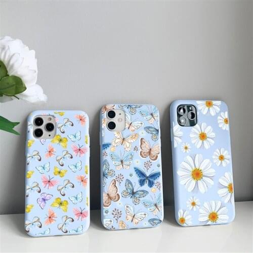 Aesthetic Blus Butterfly Silicone Funda Soft For Huawei Honor 10i 8X 10 Pro Y7 Y6 P Smart Z 2019 P40 P10 Lite E P20 Phone Case