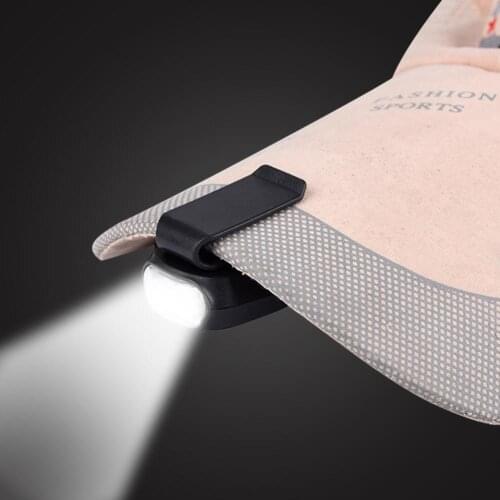 Portable 3LED Outdoor Sport Hat Head Lighting Lamp Baseball Cap Lamp Hat Clip Light Headlamp For Camping Fishing Hiking