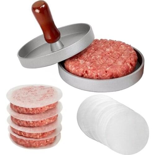 Hamburger Press Cutlet Maker Aluminum Alloy Round Hamburger Fish Meat Beef Grill Burger Press Patty Maker Mold Meat Cutlets