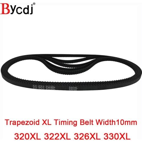 BycdjXL Timing Belt 320XL/322XL/326XL/330XL Rubber Timing Pulley Belt 10mmWidth Closed LoopToothed Transmisson Belt pitch 5.08mm