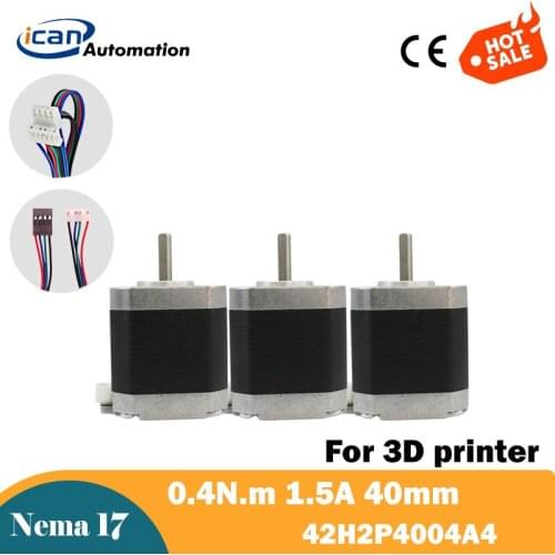ICAN Stepper Motors Arduino nema17 Motor (17hs4401) 3PCS Step by Step Engine