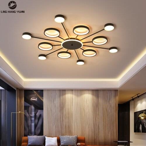 Surface Mount Modern Led Ceiling Light Indoor Lighting Chandelier Ceiling Lamp for Living room Bedroom DIning room Kitchen Lamps