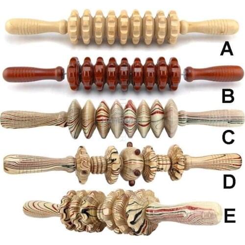 Varilla meridiana de Yoga nueve eje de rueda fina rodillo de masaje de cuerpo entero golpeo su cintura espalda masaje cuello
