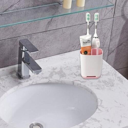 1pcs Toothbrush Toothpaste Holder Case Shaving Makeup Brush Electric Toothbrush Holder Organizer Stand Bathroom Accessories