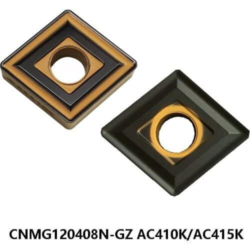 100% Original CNMG120408N-GZ AC415K AC410K CNMG 120408 CNMG120408 Carbide Inserts Lathe Cutter Turning Tools CNC Cutting 10pcs