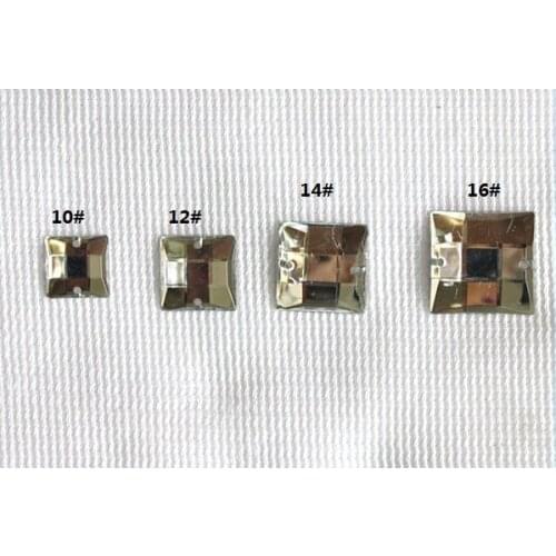 100pcs Square Sewing Rhinestone Bridal Applique Elegant DIY Accessory Supplier for Garment Rransport Stone For Wedding Clothes