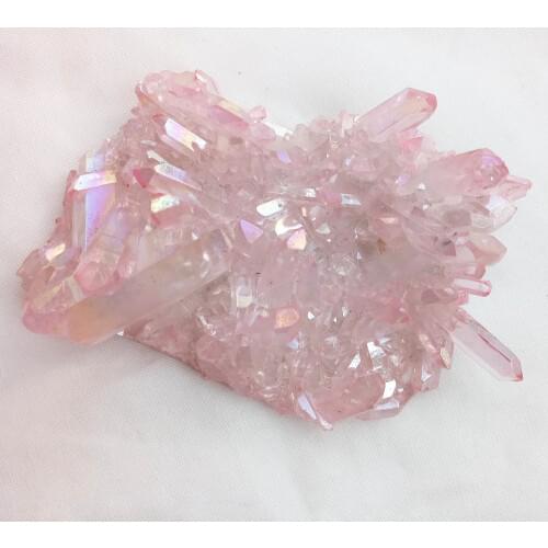 150g natural pink crystal Stone cluster beautiful pink aura angel quartz crystal cluster reiki healing