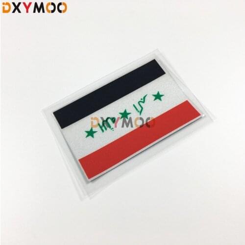 2PCS National Flag Iraq flag Car Whole Body Window Tail Stickers Fashion Creative Auto Exterior Accessories 3M 10x7cm