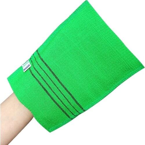 4PCS Double-sided Towel Korean Exfoliating Bath Washcloth Body Scrub Shower Towel Body Cleaning Scrub Mitt Rub Dead Skin Removal