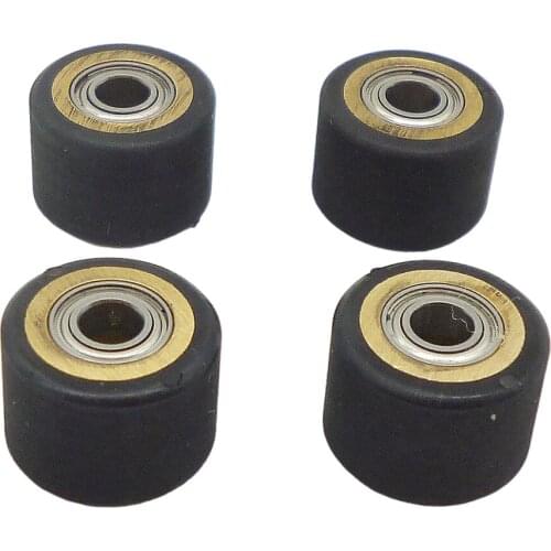 4Pcs Copper Core Pinch Rollers Cutting Plotter Paper Pressing Wheel Printer Parts For Roland Vinyl Plotter Cutter 4mm*10mm*14mm