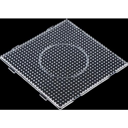 5mm Hama Bead Pegboard Square Shape Perler Beads Diameter Circle Puzzle Template for Creative Educational Toys 4pcs/set