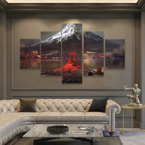 5 Piece Star Trek Movie Poster Fantasy HD Wall Picture Outer Space Universe Spaceship Poster Canvas Painting Wall Art Home Decor