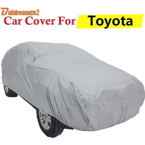 Buildreamen2 Car Cover Auto Outdoor Anti-UV Sun Shade Snow Rain Scratch Resistant Cover For Toyota Echo FJ Cruiser Mark X T100