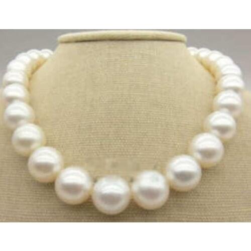 FREE SHIPPING HOT sell new Style >>>>11-12MM AAA+ South Sea white pearl necklace 18"