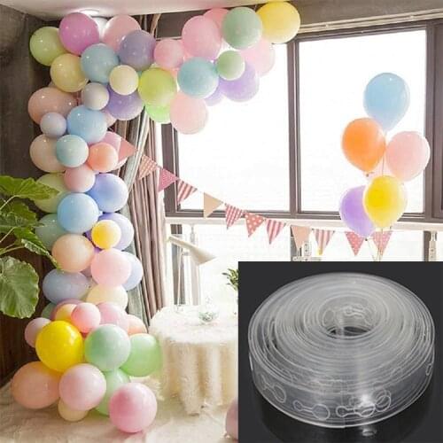 5M Balloon Accessories Balloon Chain knotter Ribbon Wedding Party Birthday Background Decoration wall Chain Arch supplies Globos