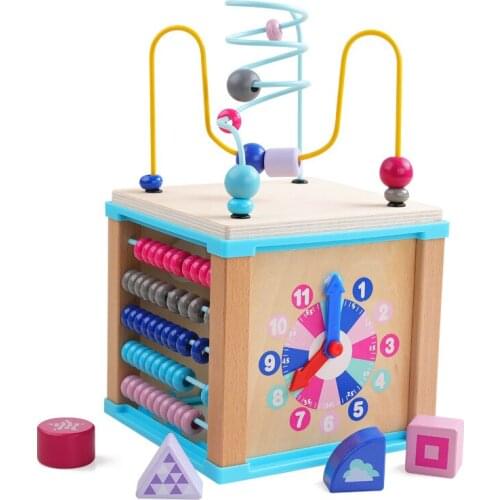 Baby Toys & Hobbies Learning & Education wooden Montessori toy building blocks 0-1-2-3 years old infant learnig toys juguetes