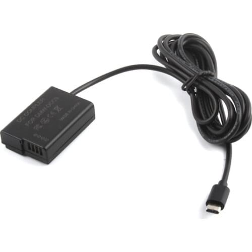 Type C Cable to DMW-BLD10 Dummy Battery DMW-DCC9 DC Coupler for DMC GX1 GF2 G3 G3K G3R Digital Cameras