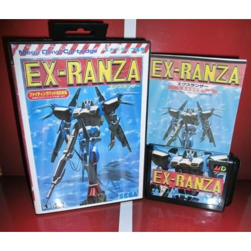 MD games card - EX Ranza Japan Cover with Box and Manual for MD MegaDrive Genesis Video Game Console 16 bit MD card