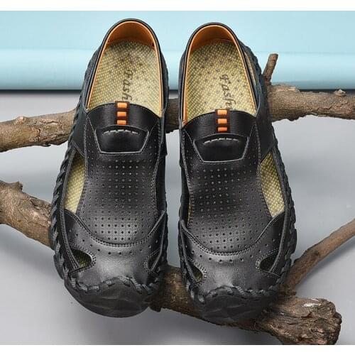 Lightweight sandalhas sandals luxury sandales samool beach flop shoe genuine mens masculina sneaker sandalias safety flip de s