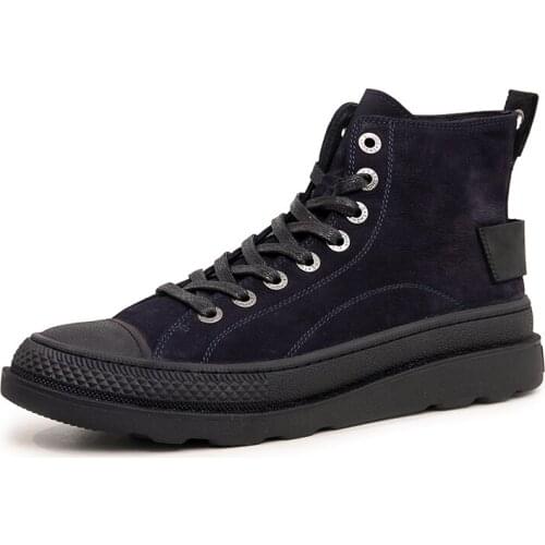 Men Riding Equestrian Boots Luxury Trainers Ankle Desert Boots Lace Up Shoes Men Motorcycle Casual High Top Shoes Boots