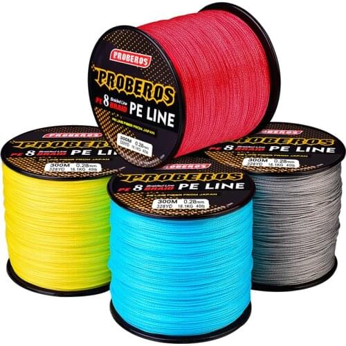 Nylon Braid Fishing Line 8 Strands Carp 300m Pe Multifilamento Durable Braided Kite Line Sea Fishing Goods Accessories