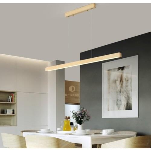 Nordic LED Wood Pendant Lights,Dining Room Decoration Home Lights Living Room Art Pendant Lamp Kitchen Hanging Indoor Lighting