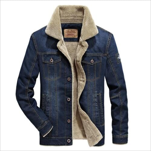 New 2020 M-4XL men jacket and coats brand clothing denim jacket Fashion mens jeans jacket thick warm winter outwear male cowboy