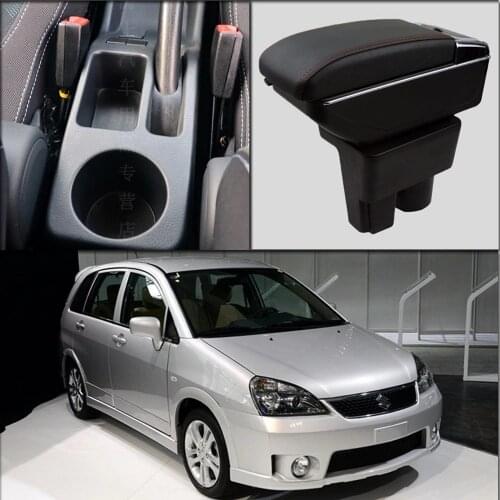 For Suzuki Liana A6 armrest box central Store content box with cup holder ashtray USB Liana A6 armrests box