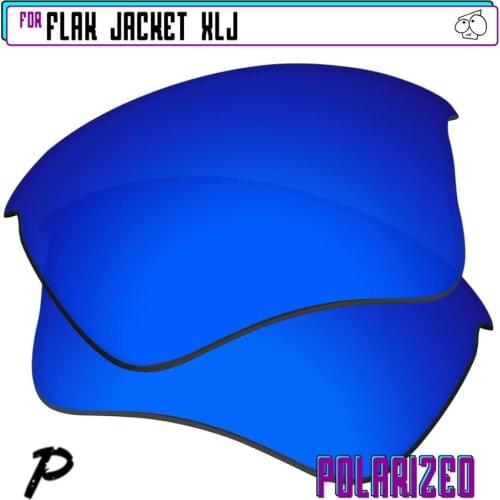 EZReplace Polarized Replacement Lenses for - Oakley Flak Jacket XLJ Sunglasses - Navy P