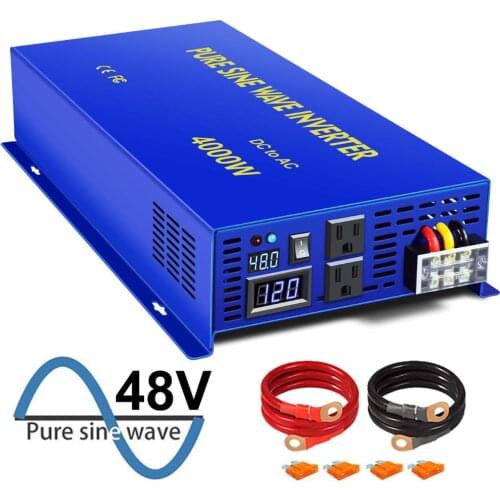 XYZ INVT 4000w Power Converter Pure Sine Wave Inverter 12v 24v 36v 48v dc to ac 100v 110v120v 220v 230v 240V for Power Failure