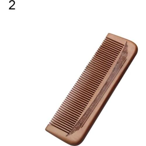 Engraved Peach Wooden Comb Hair Brush Hairbrush Professional Barber Accessories Hairdressing Supplies