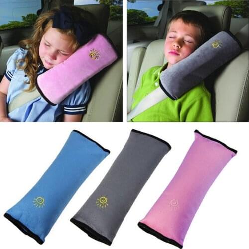 Universal Bay Cover Pillow Baby Shoulder Safety Belts Children toys Strap Protection seats Cushion Support car safety belts toys