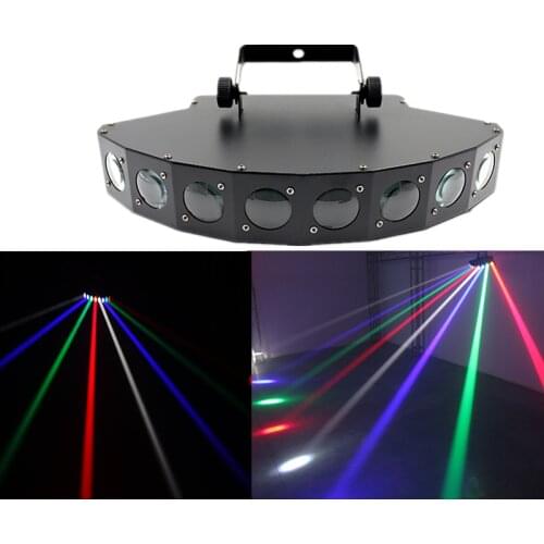 Eight-eye fan-shaped laser light stage lighting high quality strong beam discotheque music party nightclub can be used