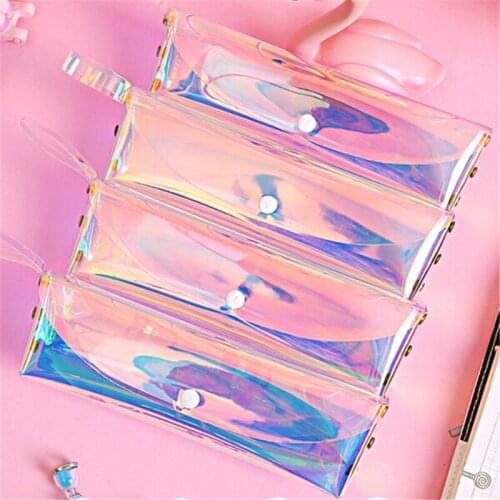Women Cosmetic bagTransparent Laser Bags New Creative Small Travel Makeup Case Femme Holographic Brush Bags Bolsa Feminina