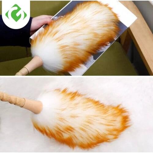 1pc Non Static Dust Brush Household Feather Wool Duster Removal Dusting Broom Clean GUANYAO