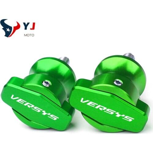 10MM For KAWASAKI Versys650 Versys1000 Versys 650 1000 KLR650 Motorcycle CNC Accessories Swingarm Spools Slider Stand Screws