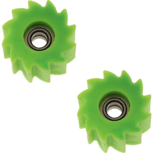 2PCS 8mm Plastic Guide Chain Tensioner Roller 8mm For Kawasaki KX250F KX450F