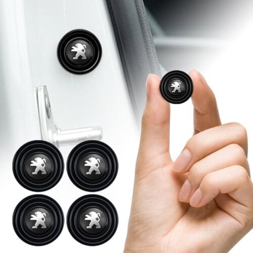 4Pcs Silicone Car Vibration Damping Shims Anti-Noise Gasket Sticker For Peugeot 206 307 308 3008 207 208 407 508 2008 5008 107