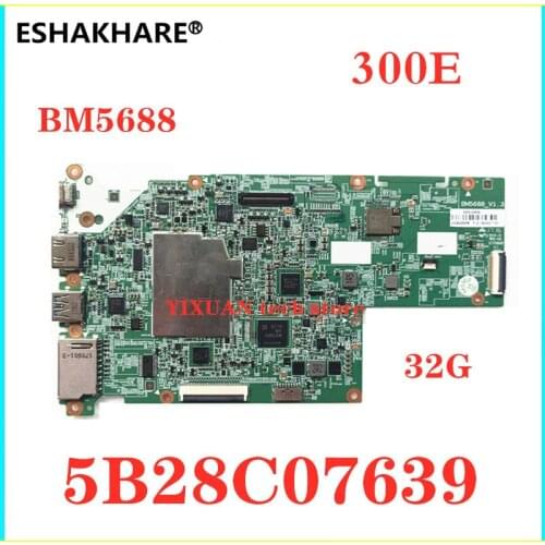 5B20Q93989 5B28C07639 MB for para Lenovo Laptop Motherboard 300e Chromebook CPU MBB 81H0 MTK8173C 4G 32G BM5688-V1 100% test ok