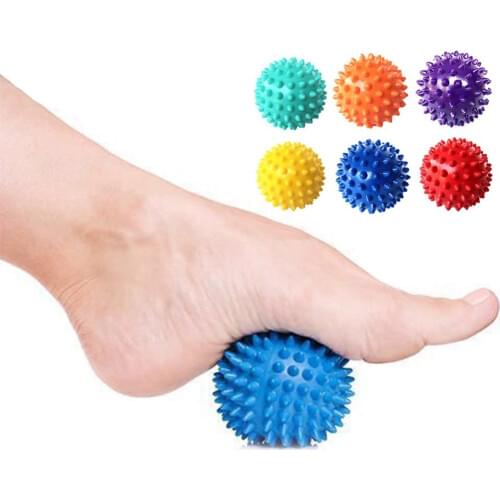 6 Color 6.5CM PVC Hand Fitness Ball Foot Massage Ball Soles Hedgehog Muscle Relaxation Exercise Portable Physiotherapy Ball