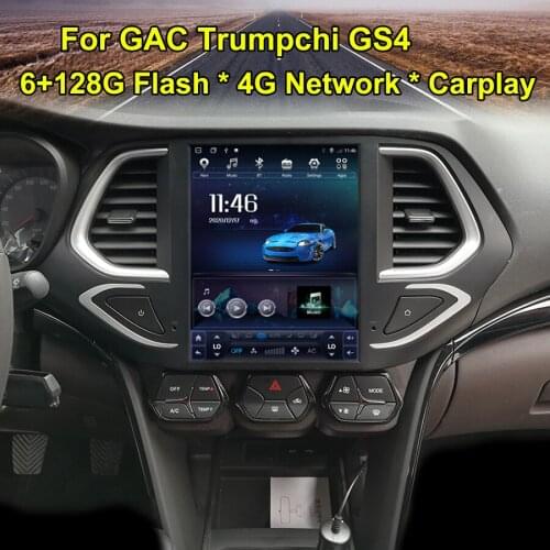 Tesla Screen Navigation CARPLAY Stereo For Gac Gs4 2019 Android 10 GPS Car Radio Trumpchi GS4 Multimedia Player Autoradio 2 Din