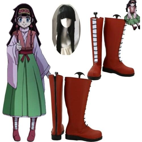 Anime Hunter x Hunter Alluka Zoldyck Aruka Shoes Cosplay Boots Custom For Adult Christmas Halloween Costume shoes Free Shipping