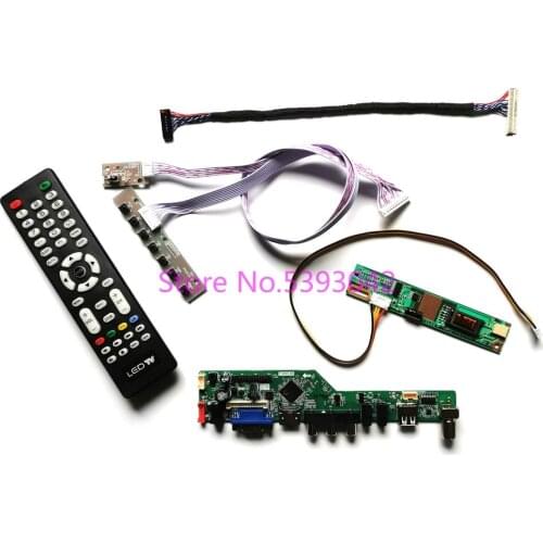 For LP171WP4 (TL)(N1)/(TL)(N2)/(TL)(P1)/(TL)(P2) 1440*900 1CCFL LVDS 30Pin USB+VGA+AV TV Remote analog controller board kit