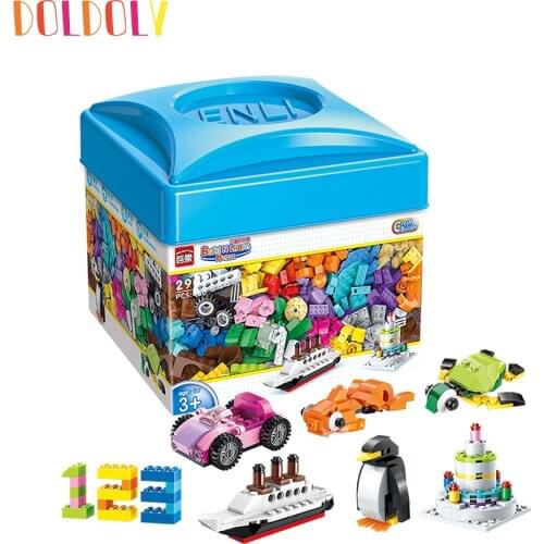 Doldoly 460pcs DIY Building Blocks Inspiring Creative Classic Juguete Toys Plastic Bricks City Toy Gifts For Children Boys Girls
