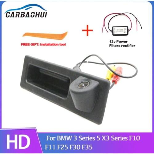 FULL HD CCD Trunk Handle Car Rear View Camera Parking Reverse For BMW 2 3 5 7 Series X1 X3 X4 X5 F30 F32 F36 F10 F11 F25 F48