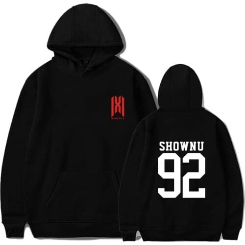 KPOP Monsta X WE ARE HERE World Tour Cap Hoodie Unisex Sweater SHOWNU 92 Coat