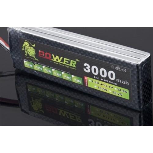 Lion Power Lipo 3S 11.1V 3000MAH 25C MAX 35C LiPo Battery For RC Helicopter RC Car Boat Quadcopter Remote Control Toys Parts
